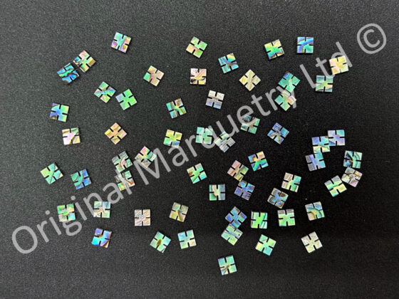 Abalone Paua Notched Squares