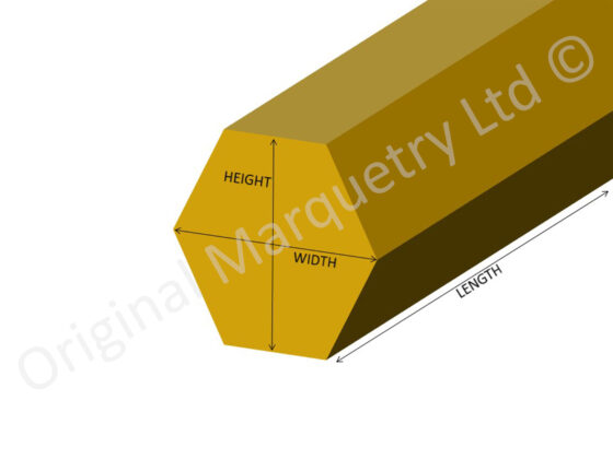 Inlay Brass Strips Hexagonal - Image 2