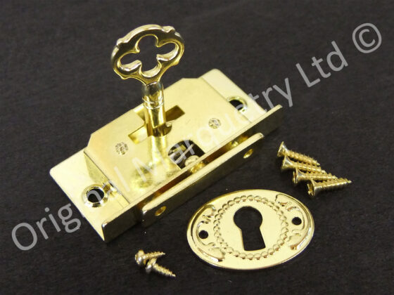 Brass Box Locks - 45 x 20mm - SO11 - Image 2