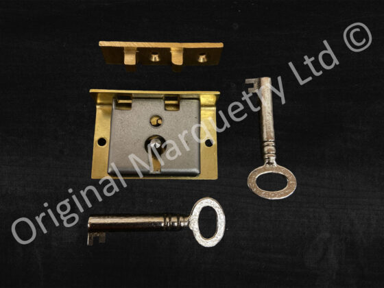 Brass Box Locks - 38 x 25mm - SO3 - Image 3