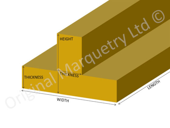 Inlay Brass Strips T-Section - Image 3