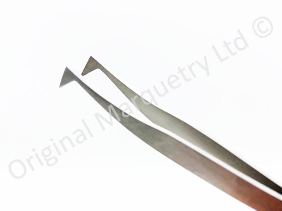 Stainless Steel/Antimagnetic Angled Tweezers - T146 - Image 2