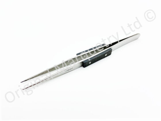 Straight Pointed Tweezers with Insulated Handles - T153