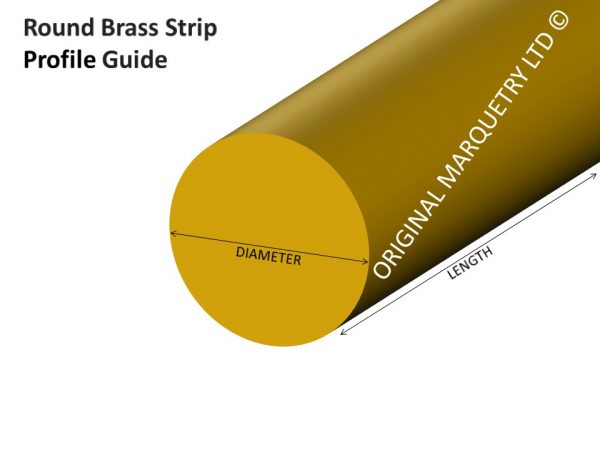 Inlay Round Brass Strips - Shape Guide