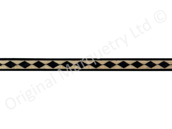 Diamond Inlay Bandings 6mm x 0.6mm x 100cm - BX176