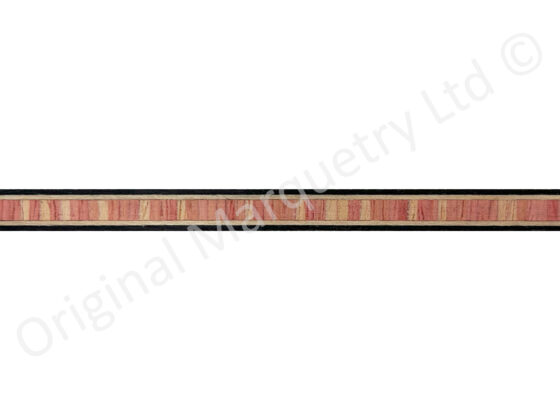 Tulipwood Type Inlay Bandings 4mm x 0.6mm x 100cm