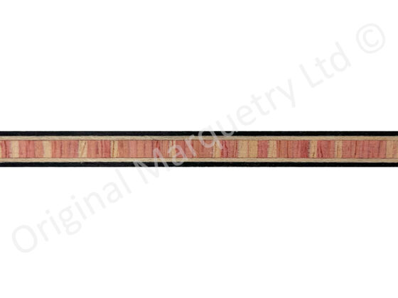 Tulipwood Type Inlay Bandings 8mm x 0.6mm x 100cm