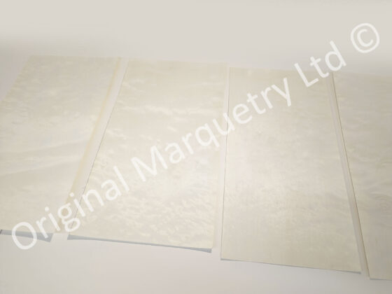 White Quilted Maple Wood Veneer Packs - Off Cuts