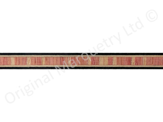 Tulipwood Type Inlay Bandings 10mm x 0.6mm x 100cm