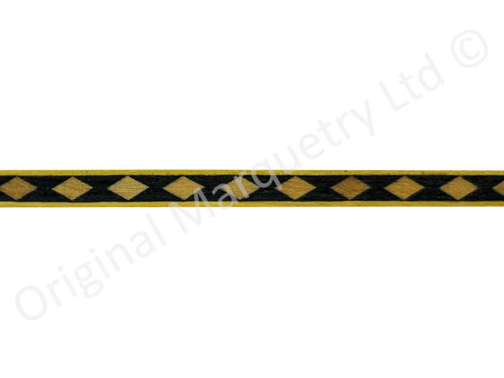 Diamond Inlay Bandings 6mm x 0.6mm x 100cm - BX626