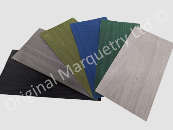 Coloured Wood Veneer Packs - Large - Dark Shades - 6 Leaves