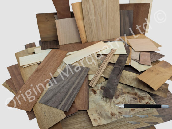 Beginners Wood Veneer Pack & Craft Knife - Off Cuts - 500g - Image 2