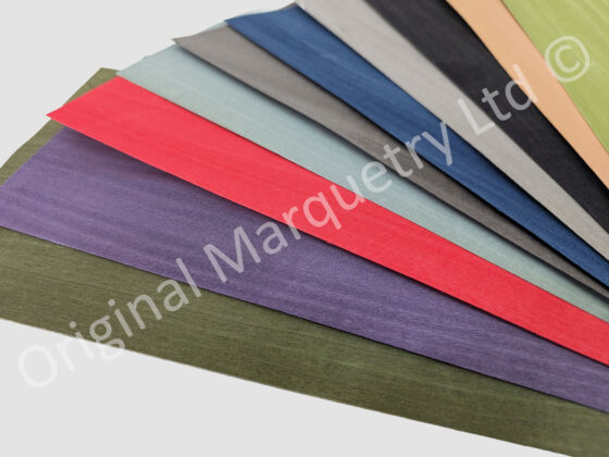 Coloured Wood Veneer Packs - Large - Dark Shades - 10 Leaves - Image 2