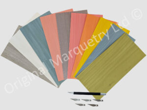 Coloured Wood Veneer Packs - Large - Light Shades - 10 Leaves