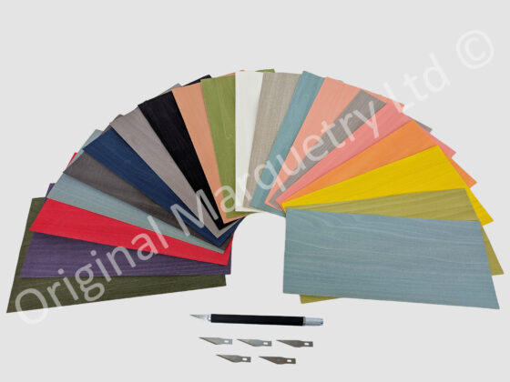 Coloured Wood Veneer Packs - Large - All Shades - 20 Leaves
