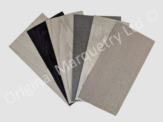 Coloured Wood Veneer Packs - Large - Grey Shades - 6 Leaves