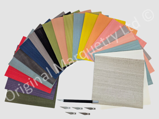 Coloured Wood Veneer Packs - Small - All Shades - 20 Leaves